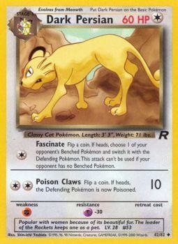 Dark Persian 042  - Unlimited Team Rocket - Uncommon