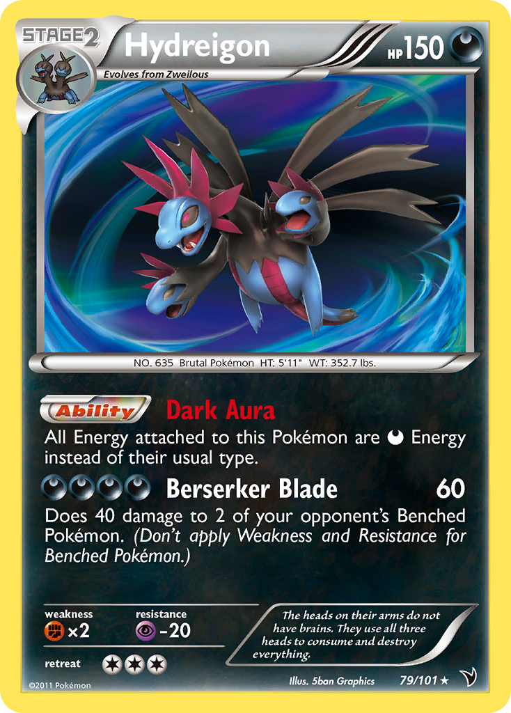 Hydreigon  - Holofoil Noble Victories - Holo Rare