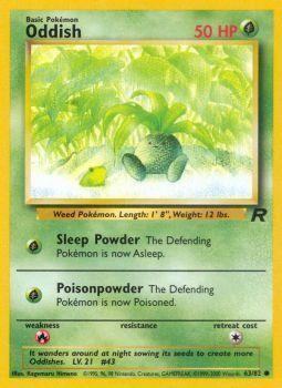 Oddish 063  - Unlimited Team Rocket - Common