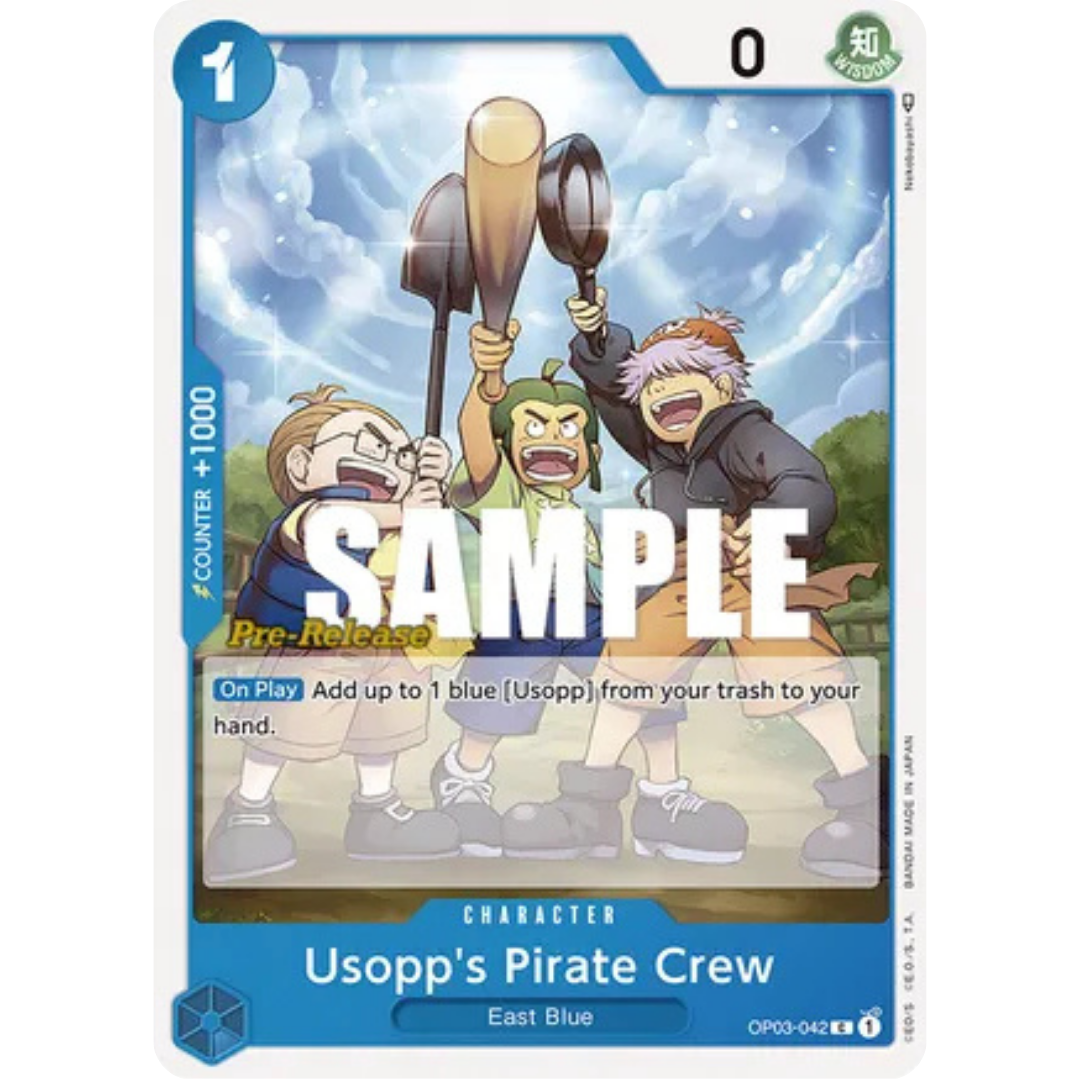 Usopp's Pirate Crew (OP03-042) - Pillars of Strength Pre-Release Cards