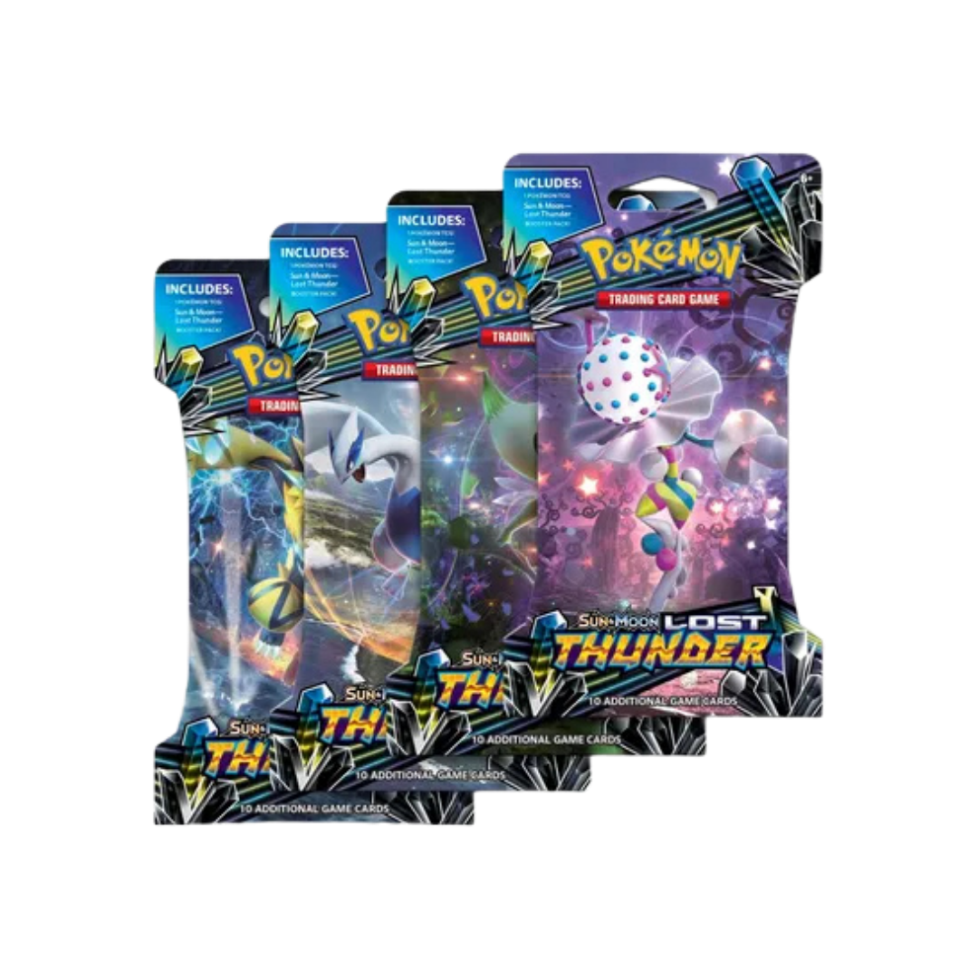Lost Thunder Sleeved Booster Pack Art Bundle [Set of 4]