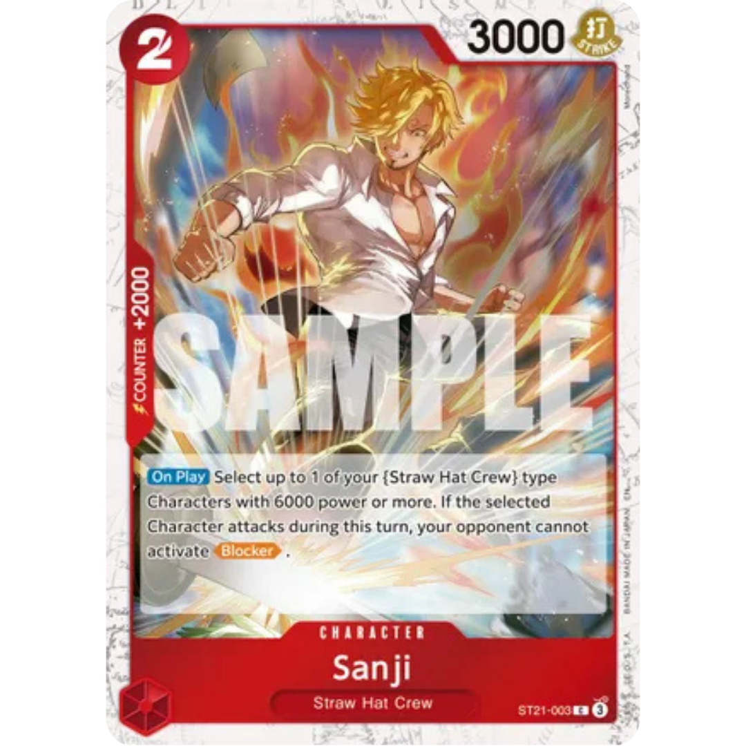 Sanji - ST21-003 (Pirate Foil) (ST21-003) - Premium Booster -The Best- Vol. 2 Foil