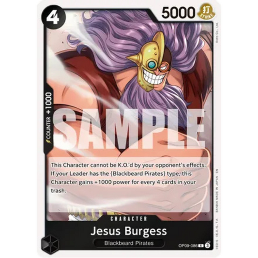 Jesus Burgess (Reprint) (OP09-086) - Premium Booster -The Best- Vol. 2 Foil