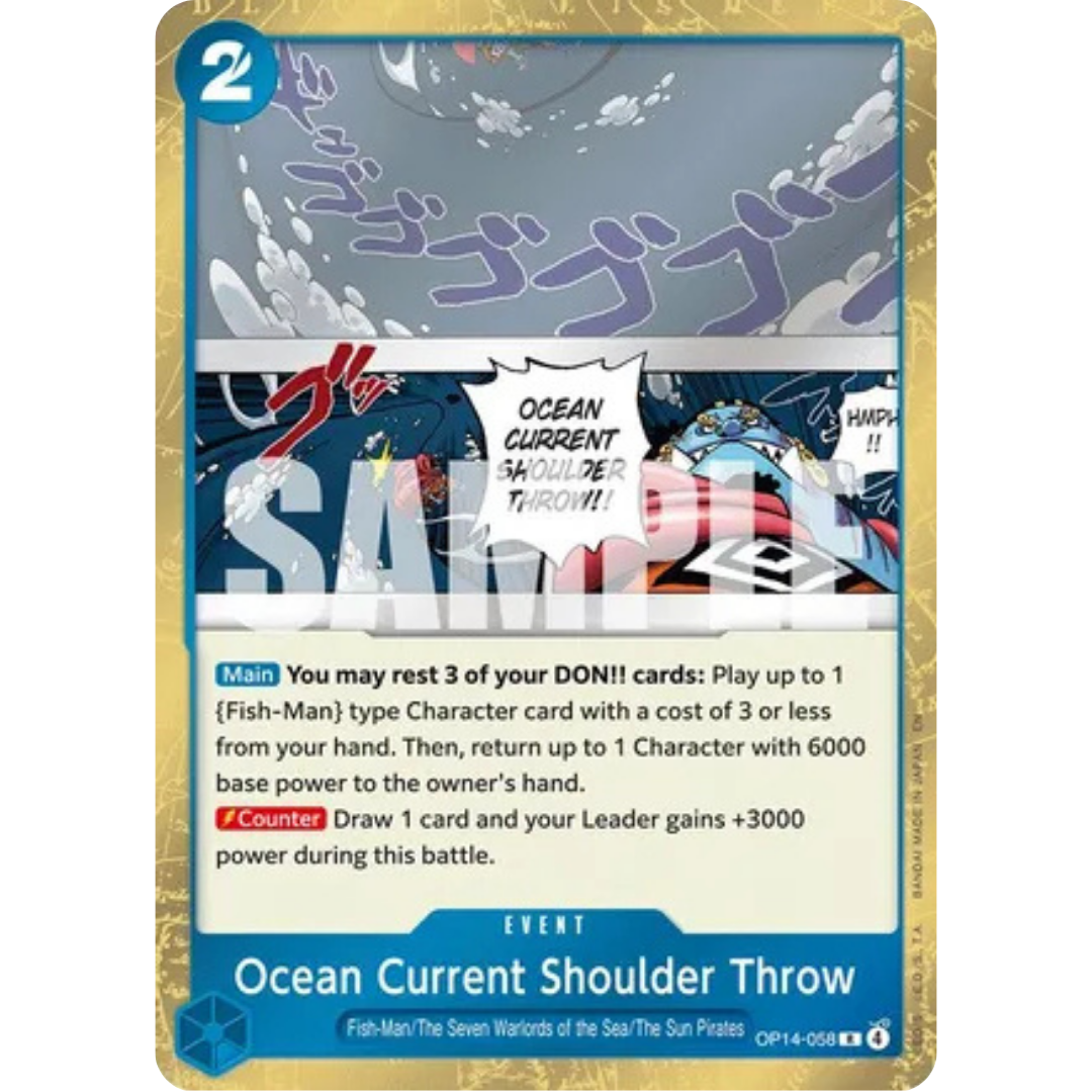 Ocean Current Shoulder Throw (OP14-058) - The Azure Sea's Seven Foil