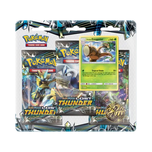 Lost Thunder 3 Pack Blister [Alolan Exeggutor]