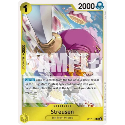 Streusen (113) (OP17-113) - The World's Strongest Warriors Foil