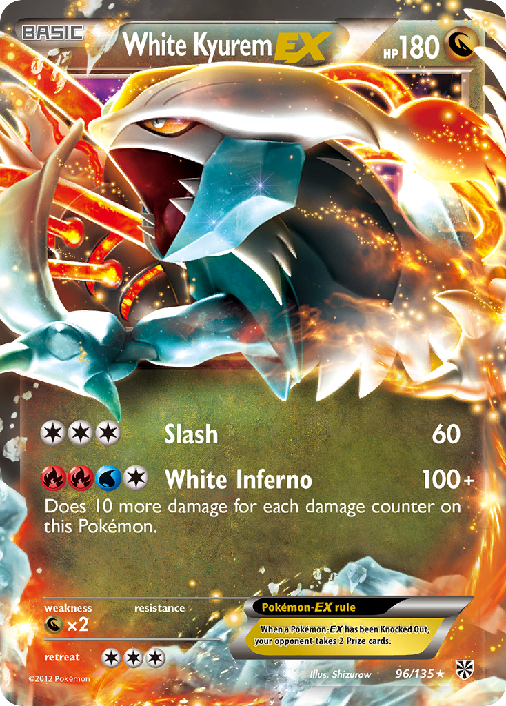 White Kyurem EX 096  - Holofoil Plasma Storm - Ultra Rare