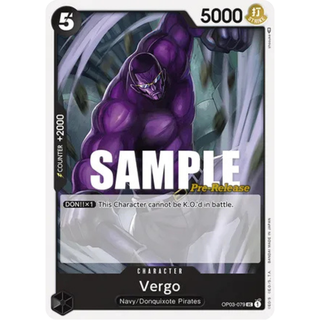 Vergo (OP03-079) - Pillars of Strength Pre-Release Cards