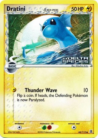 Dratini 066/113  - Reverse Holofoil Delta Species - Common