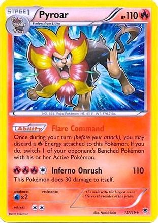 Pyroar - 12/119 (Cosmos Holo)/119  - Holofoil Blister Exclusives - Promo