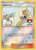 Lusamine 153a  - Reverse Holofoil Ultra Prism - Rare Ultra