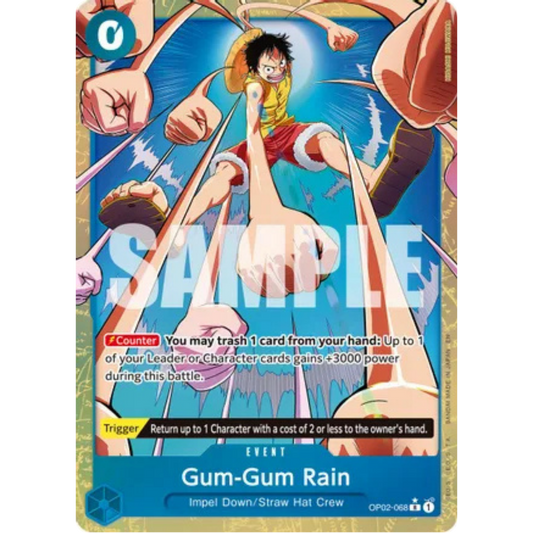 Gum-Gum Rain (Alternate Art) (OP02-068) - Premium Booster -The Best- Vol. 2 Foil