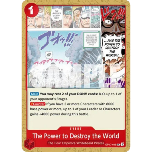 The Power to Destroy the World (OP17-018) - The World's Strongest Warriors