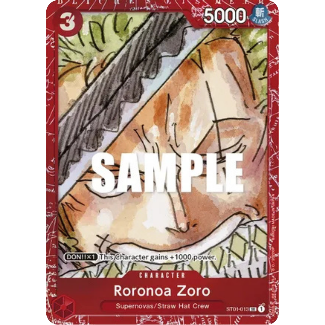 Roronoa Zoro (Premium Card Collection -ONE PIECE FILM RED Edition-) (ST01-013) - One Piece Promotion Cards Foil