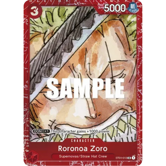 Roronoa Zoro (Premium Card Collection -ONE PIECE FILM RED Edition-) (ST01-013) - One Piece Promotion Cards Foil
