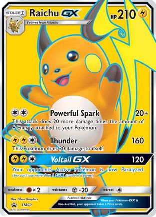 Raichu GX SM90  - Holofoil SM Promos - Promo