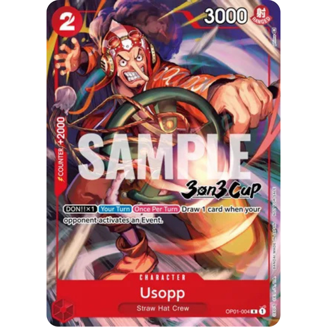 Usopp (3-on-3 Cup) [Participant] (OP01-004) - One Piece Promotion Cards