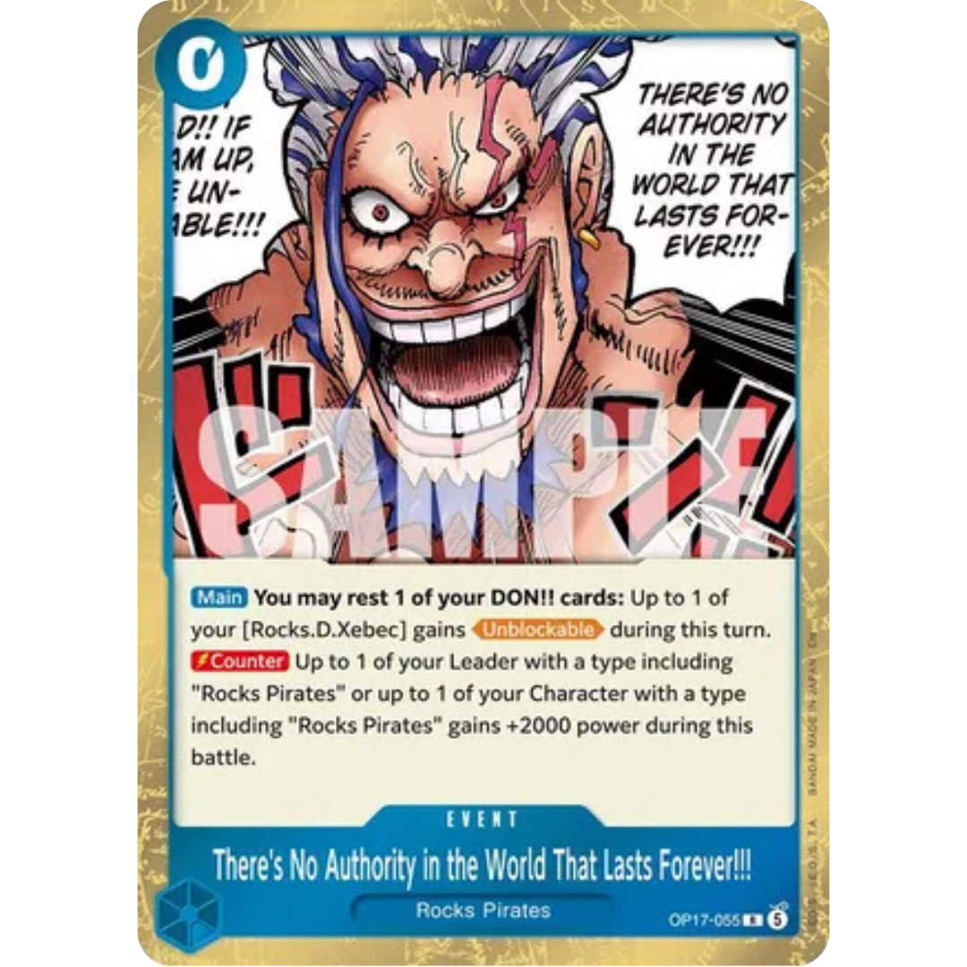 There's No Authority in the World That Lasts Forever!!! (OP17-055) - The World's Strongest Warriors Foil