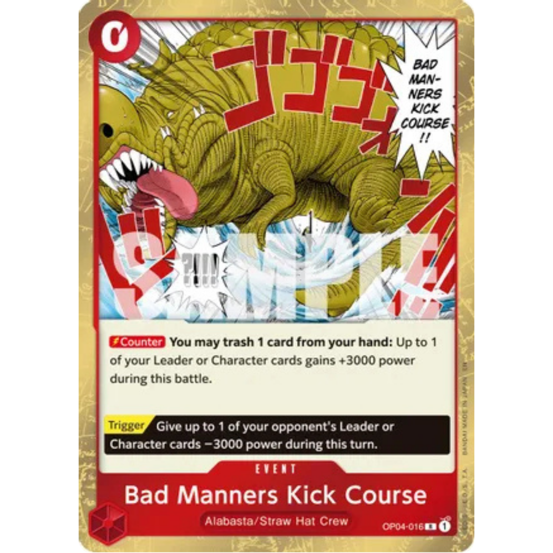Bad Manners Kick Course (Reprint) (OP04-016) - Premium Booster -The Best- Vol. 2 Foil