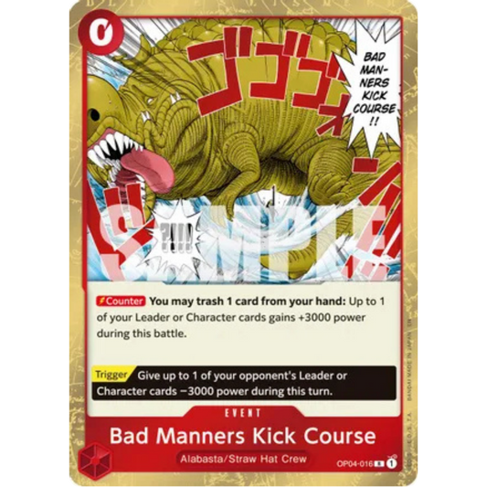 Bad Manners Kick Course (Reprint) (OP04-016) - Premium Booster -The Best- Vol. 2 Foil