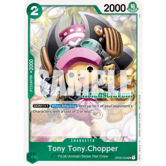 Tony Tony.Chopper (ST15 - ST20 Release Event Winner Pack) (OP02-034) - One Piece Promotion Cards Foil