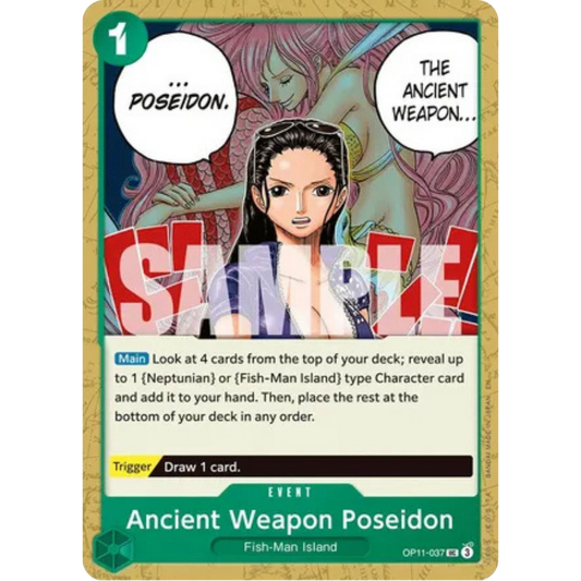 Ancient Weapon Poseidon (OP11-037) - A Fist of Divine Speed