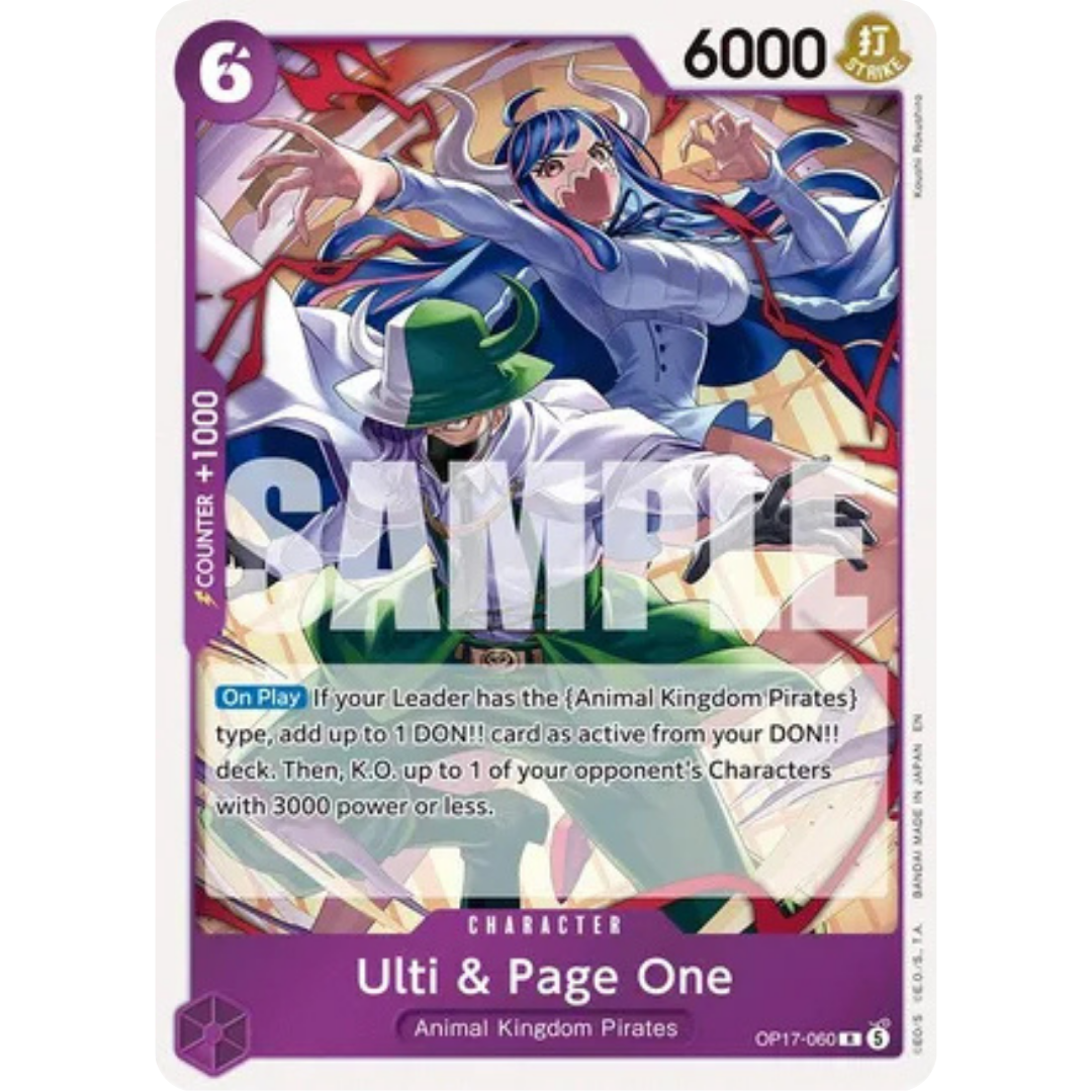 Ulti & Page One (OP17-060) - The World's Strongest Warriors Foil