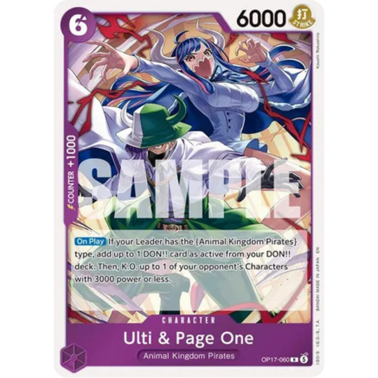 Ulti & Page One (OP17-060) - The World's Strongest Warriors Foil