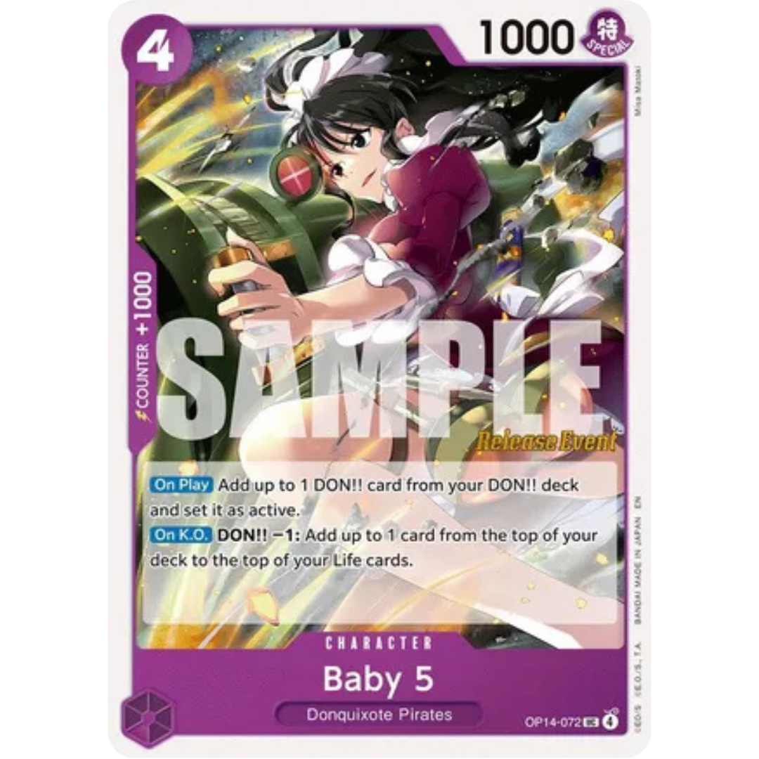 Baby 5 (OP14-072) - The Azure Sea's Seven Release Event Cards