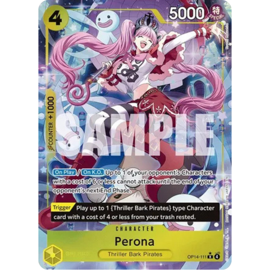 Perona - OP14-111 (Alternate Art) (OP14-111) - The Azure Sea's Seven Foil
