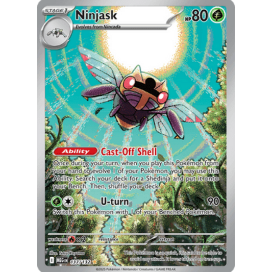 Ninjask 137/132  - Holofoil ME01 Mega Evolution - Shiny Rare