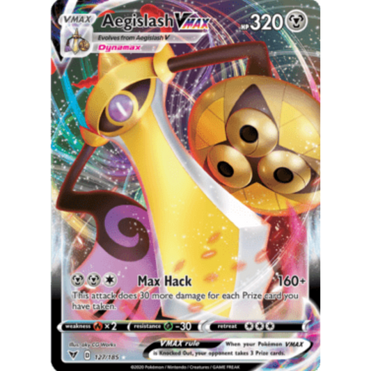 Aegislash VMAX (127/185) [Sword & Shield: Vivid Voltage]