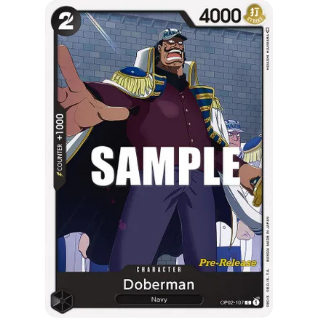 Doberman (OP02-107) - Paramount War Pre-Release Cards