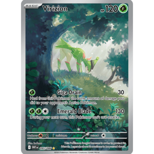 Virizion 095/086  - Holofoil SV White Flare - Illustration Rare