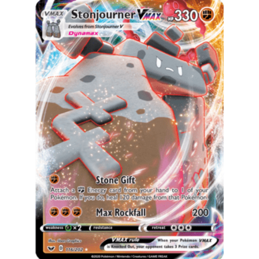 Stonjourner VMAX (116/202) [Sword & Shield: Base Set]