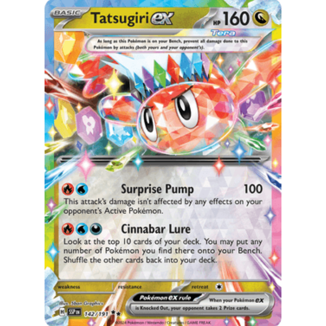 Tatsugiri ex 142/191  - Holofoil SV08 Surging Sparks - Double Rare