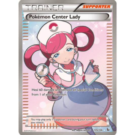 Pokemon Center Lady (105 Full Art) 105/106  - Holofoil XY  Flashfire - Ultra Rare