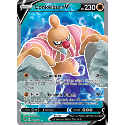 Conkeldurr V (Full Art) 073/078  - Holofoil Pokemon GO - Ultra Rare