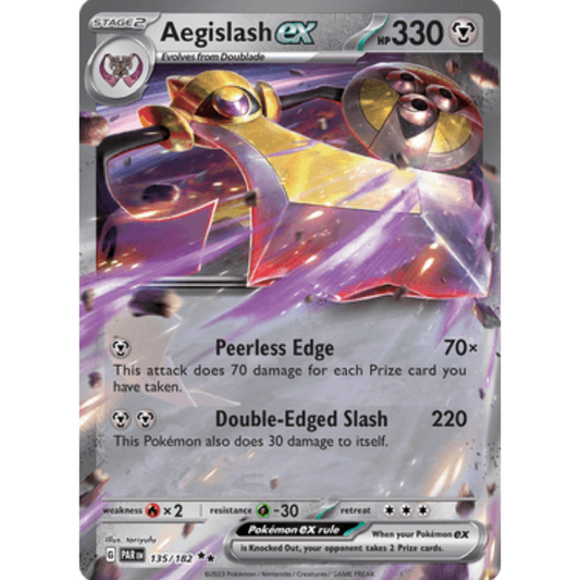 Aegislash ex 135/182  - Holofoil SV04 Paradox Rift - Double Rare