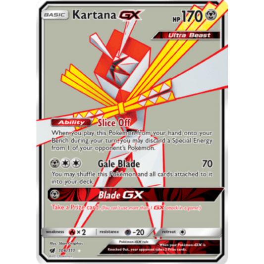 Kartana GX (106/111) [Sun & Moon: Crimson Invasion]