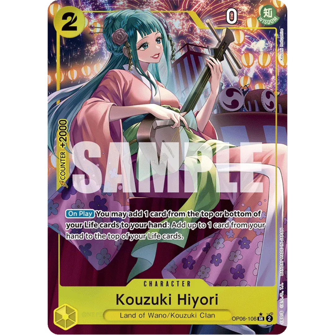 Kouzuki Hiyori (Alternate Art) (OP06-106) - Wings of the Captain Foil