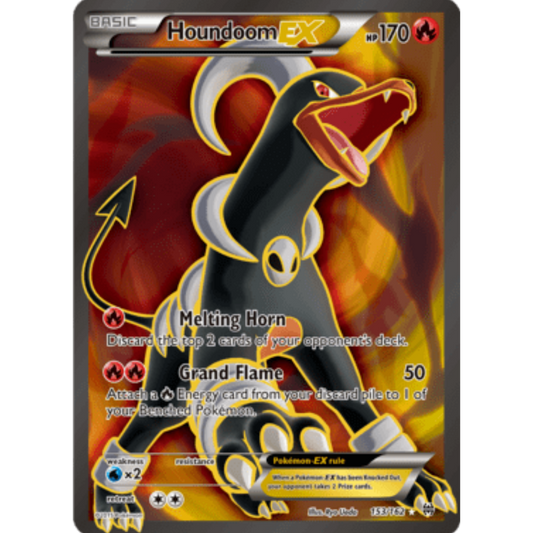 Houndoom EX (Full Art) 153/162  - Holofoil XY  BREAKthrough - Ultra Rare