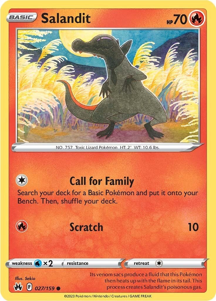 Salandit 027  SWSH Crown Zenith - Common