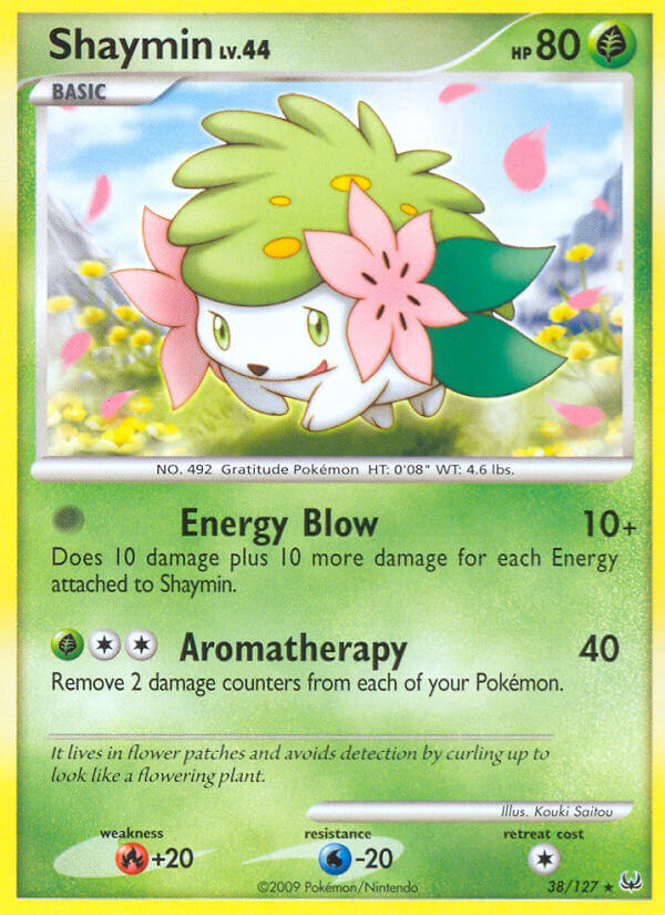 Shaymin - 38/127 (DPPt Platinum)/127  - Holofoil Deck Exclusives - Holo Rare