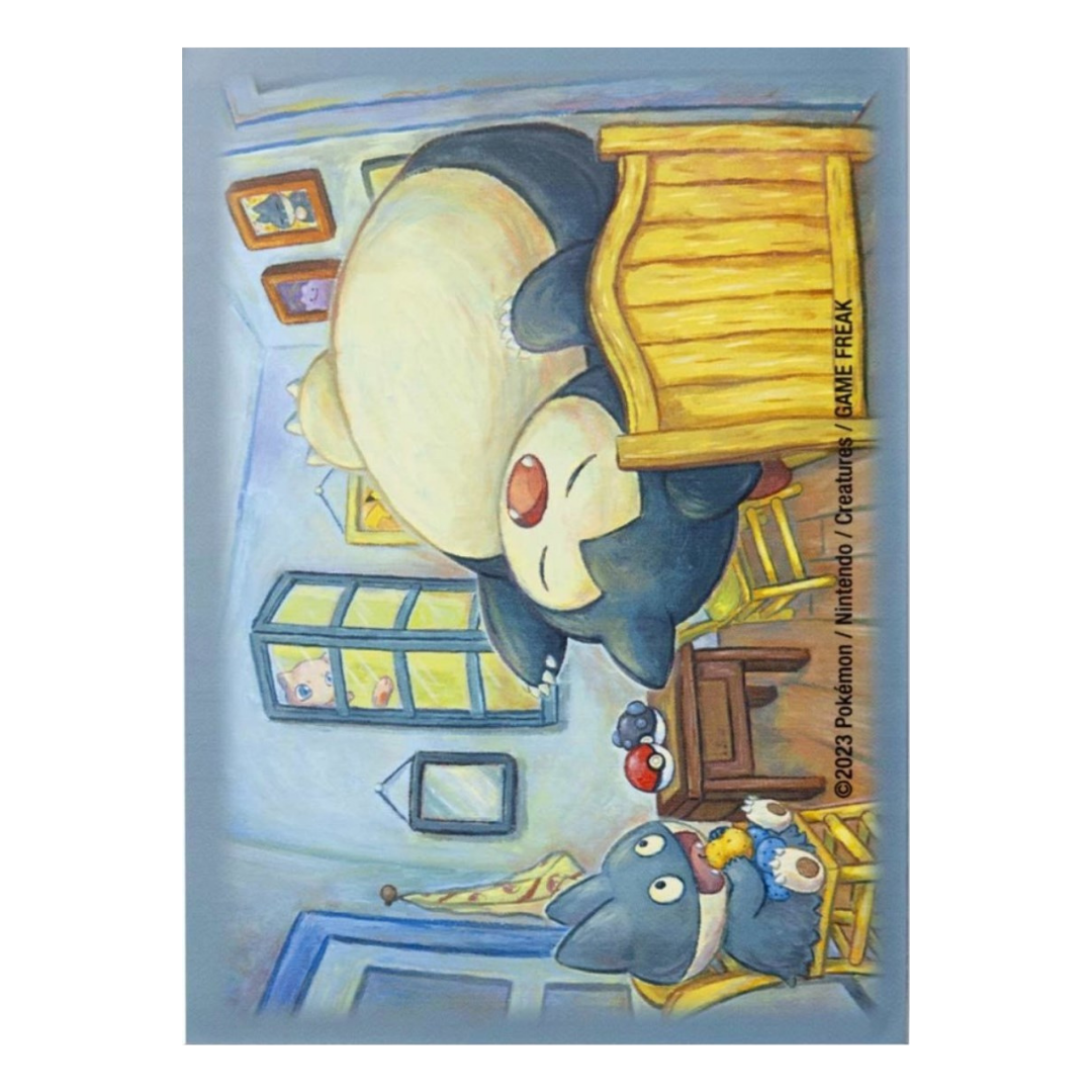 Card Sleeves - Munchlax & Snorlax Inspired by The Bedroom Card Sleeves (65-Pack) (Pokemon Center × Van Gogh Museum)