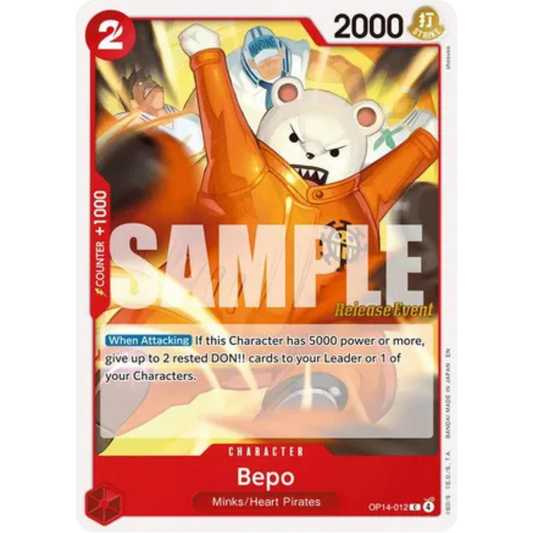 Bepo (OP14-012) - The Azure Sea's Seven Release Event Cards