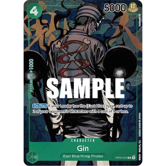 Gin (Alternate Art) (OP03-024) - Pillars of Strength Foil