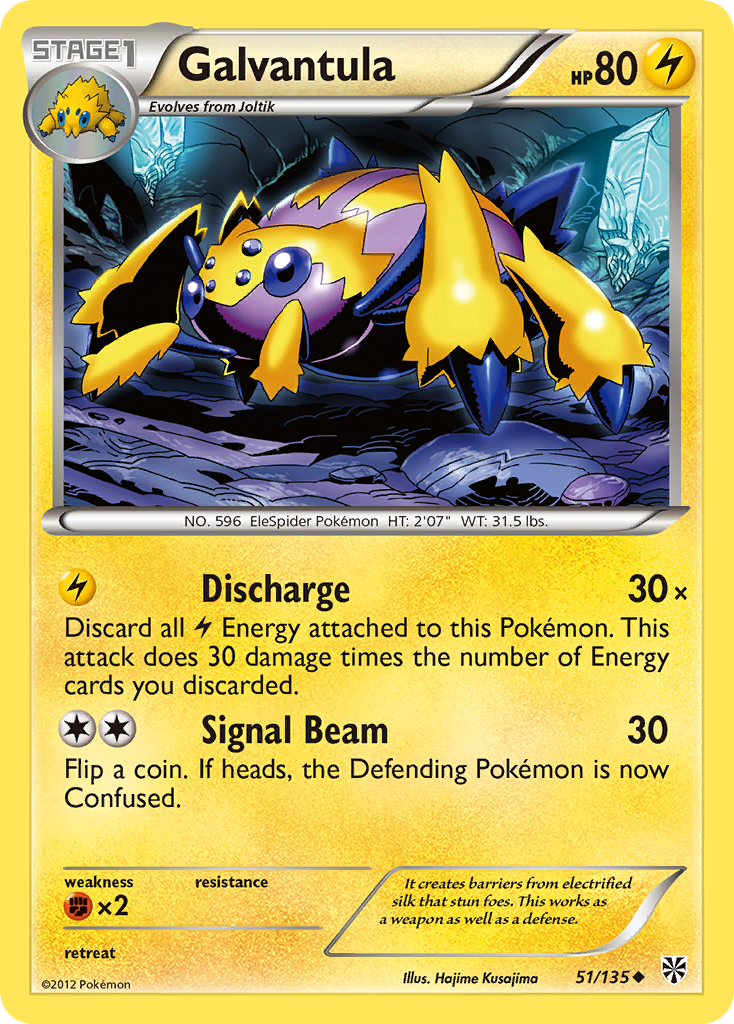 Galvantula  Plasma Storm - Uncommon