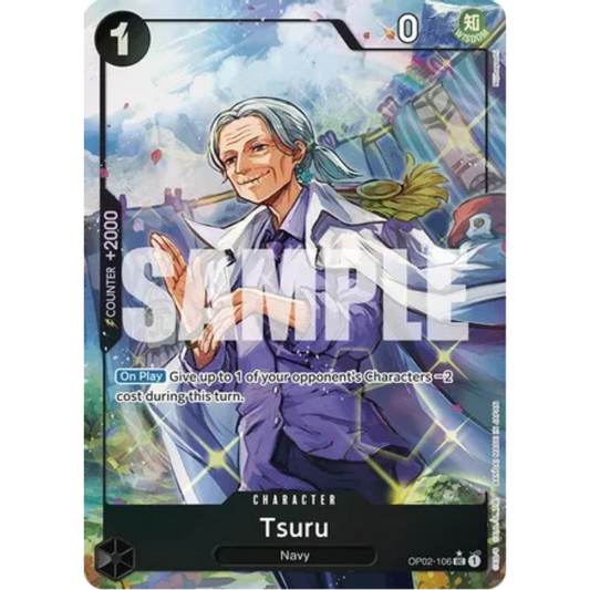Tsuru (Full Art) (OP02-106) - Premium Booster -The Best- Foil
