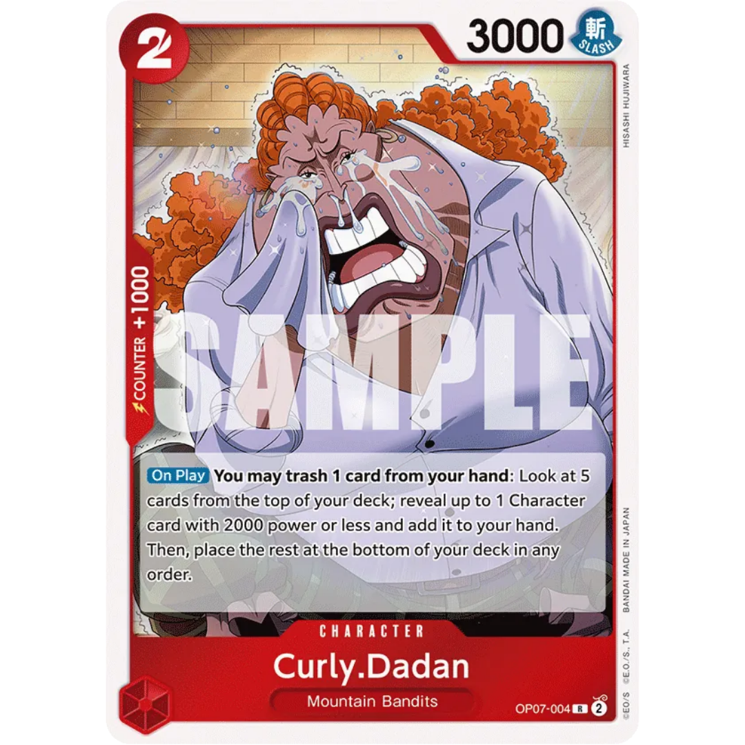 Curly.Dadan (OP07-004) - 500 Years in the Future Foil
